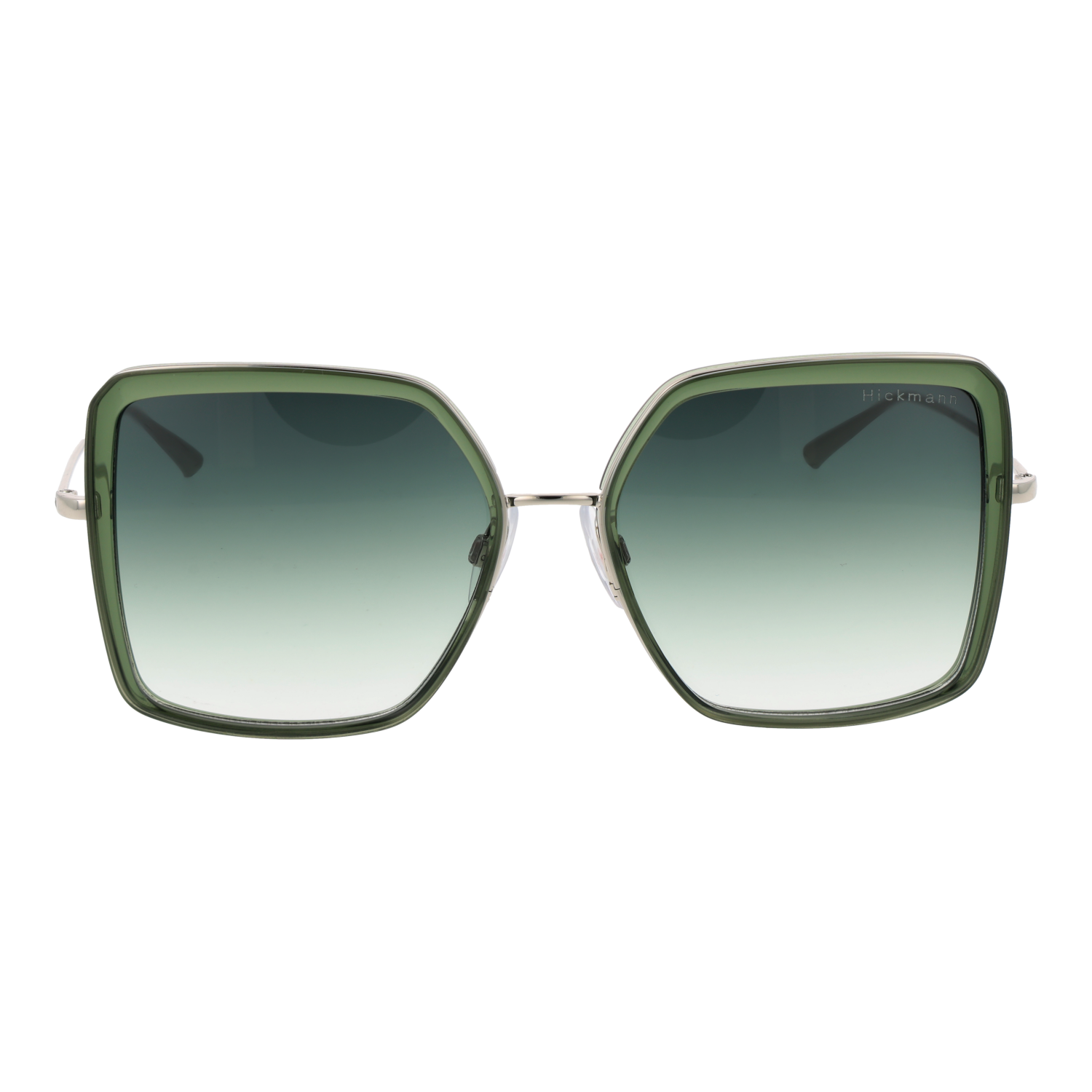 Ana Hickmann HI3196 56T01 front view with Green lenses