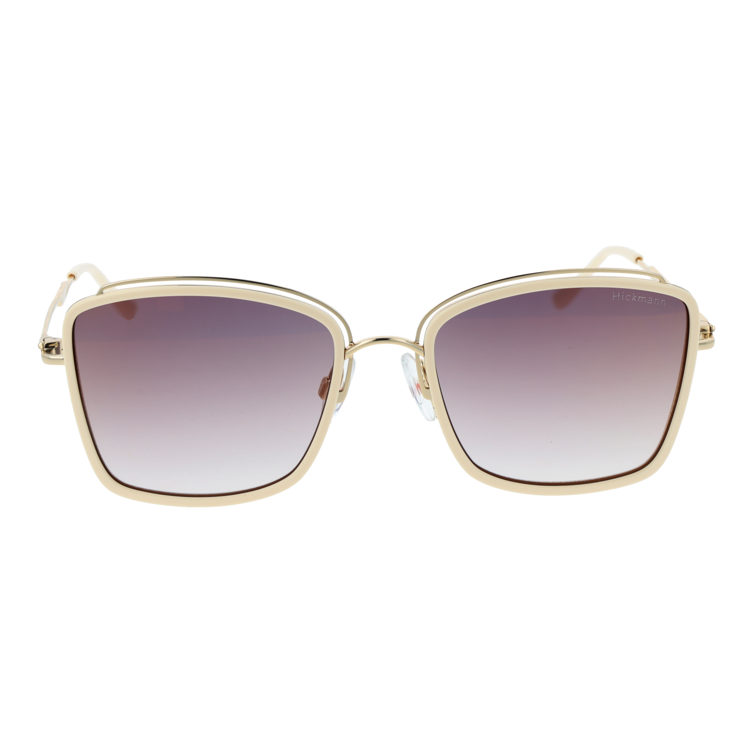 Ana Hickmann HI3220 54D01 front view with Orange lenses