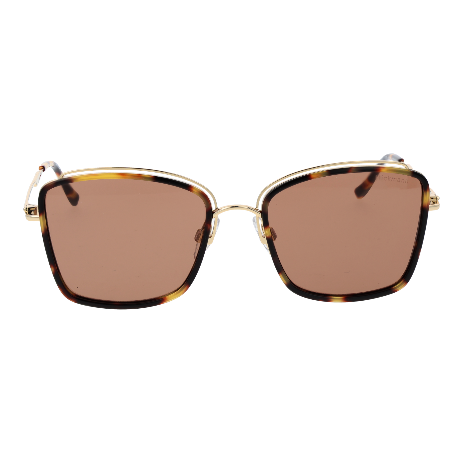 Ana Hickmann HI3220 54G21 front view with Brown lenses