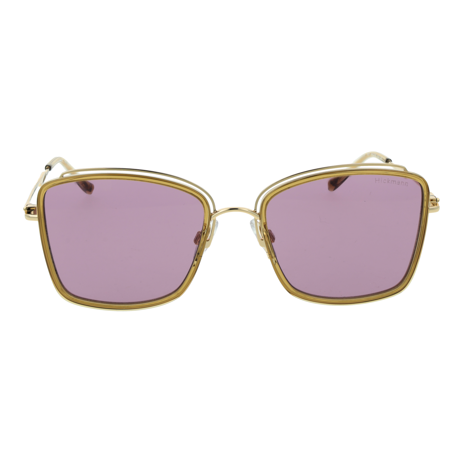 Ana Hickmann HI3220 54T01 front view with Pink lenses