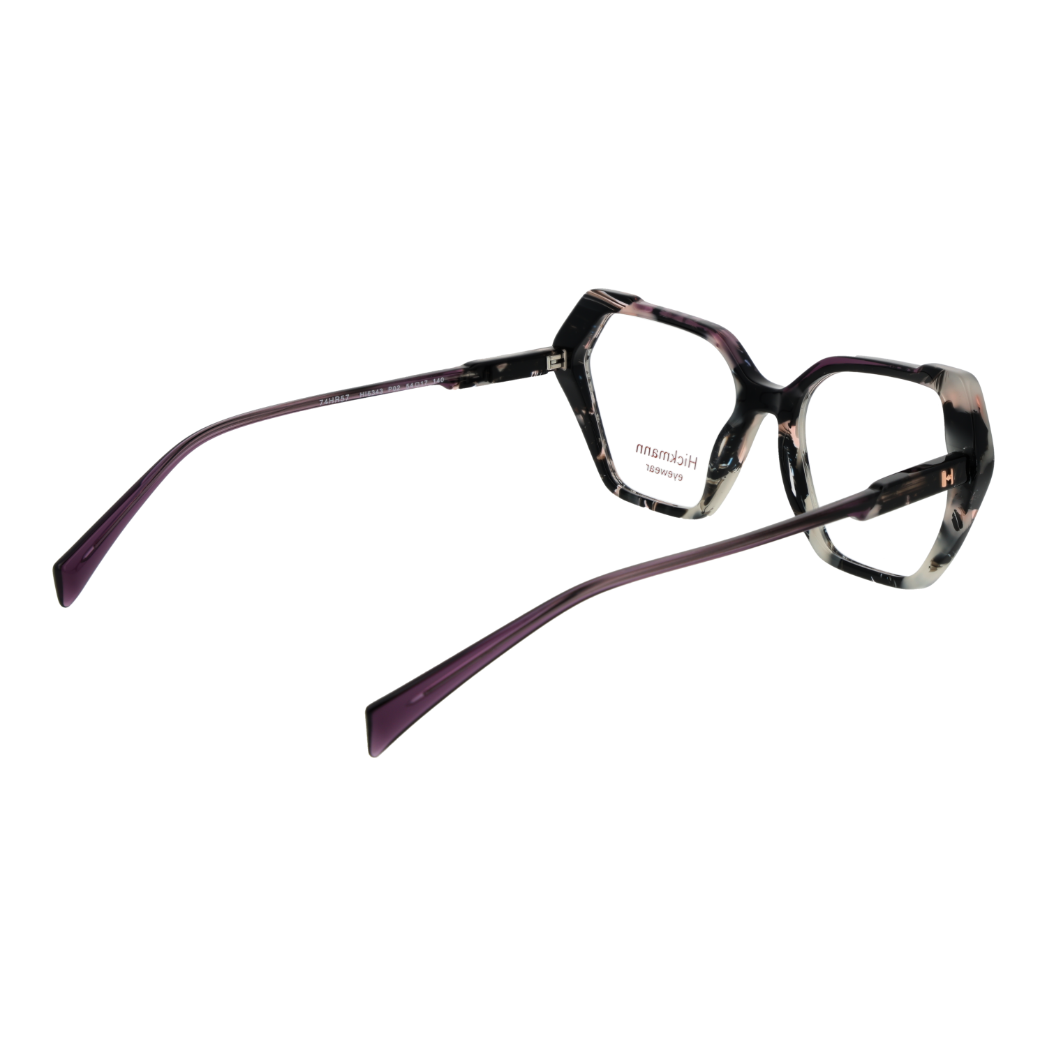Ana Hickmann HI6343 54P02 rear view showing hinges