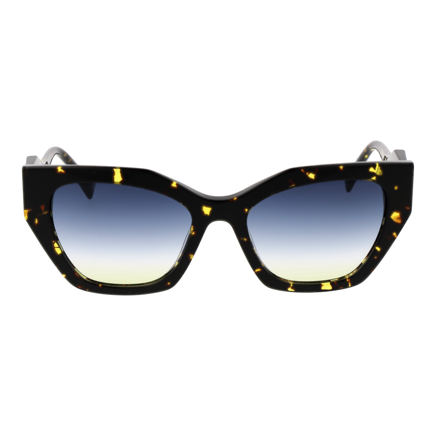 Ana Hickmann HI9206 54G21 front view with Blue lenses
