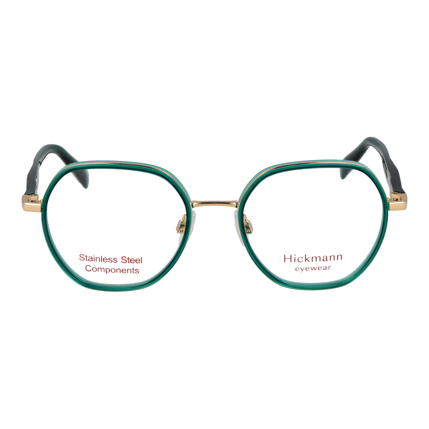 Ana Hickmann HIY1032 49T01 front view – Stainless Steel frame