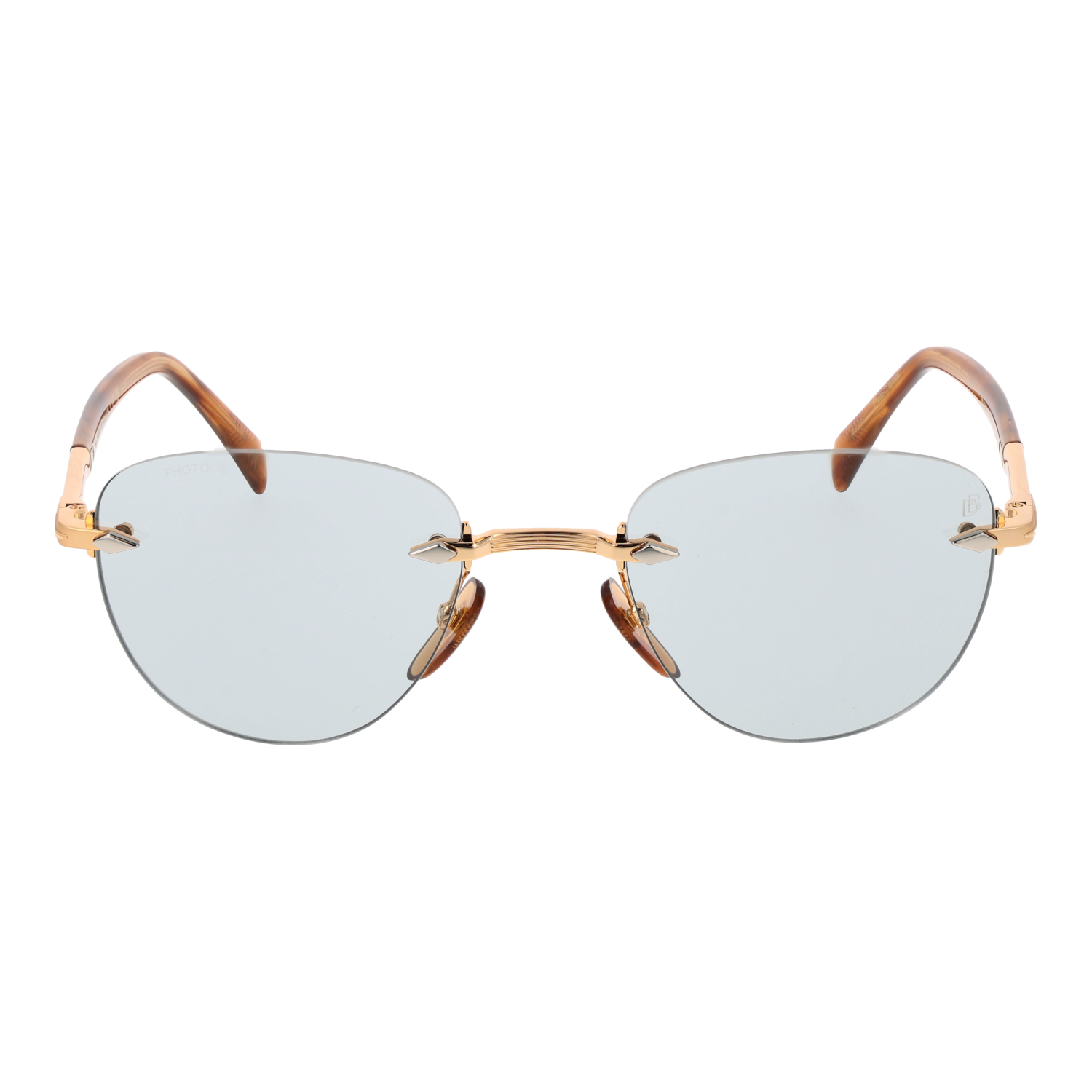 David Beckham DB 1224/S 51T5U8J front view with Blue lenses