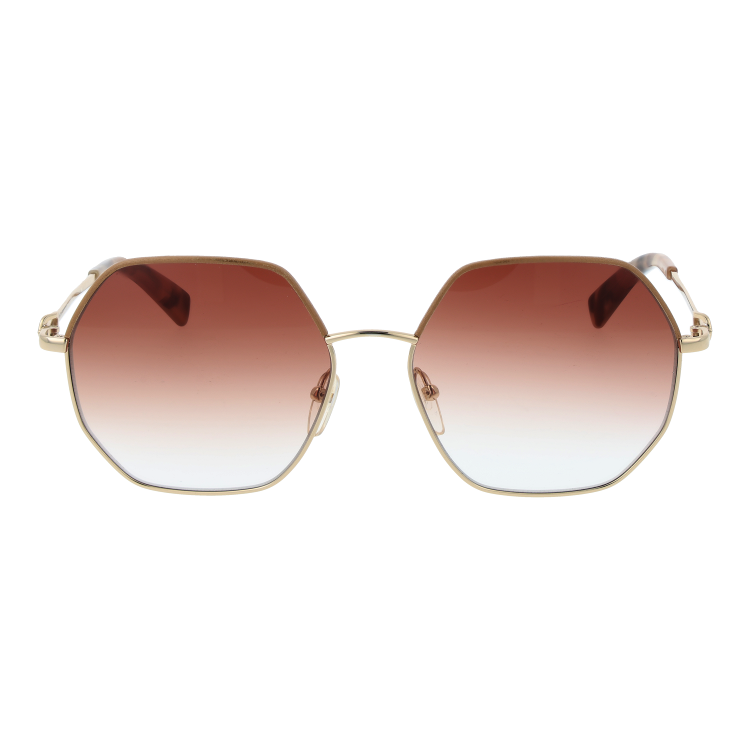 Longchamp LO140SL 58731 front view with Red lenses