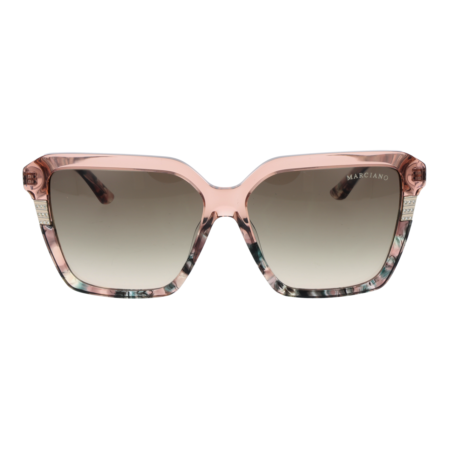 Marciano by Guess GM00009 5853P front view with Olive lenses