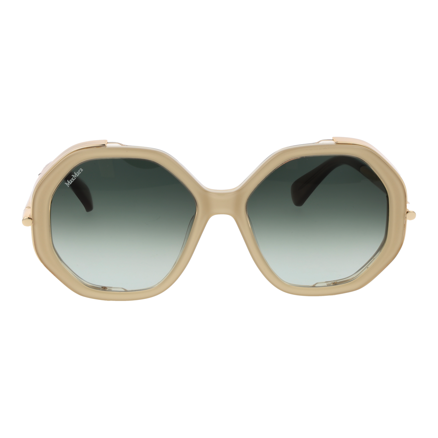 Max Mara MM0094 5525P front view with Turquoise lenses