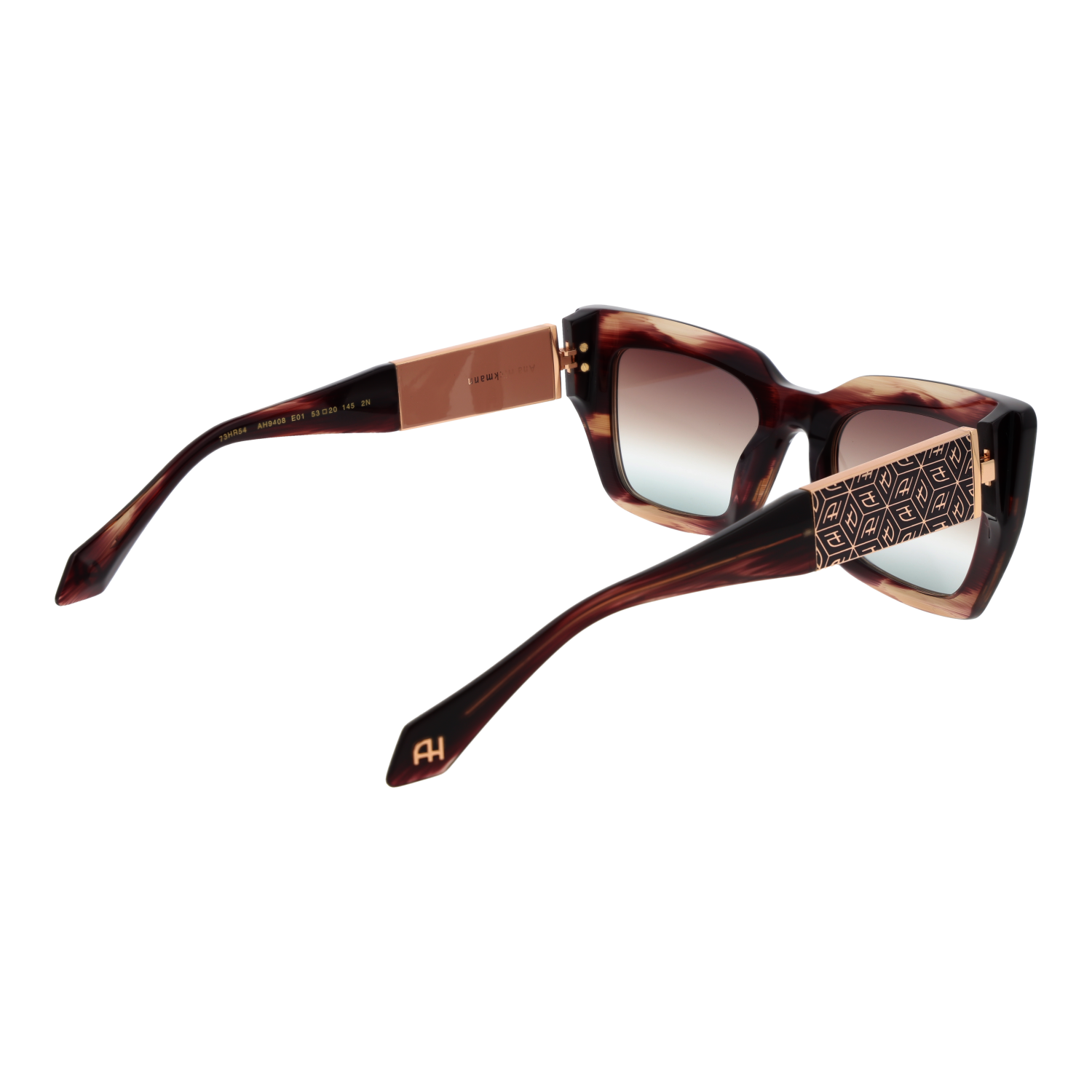 Ana Hickmann AH9408 53E01 rear view – Acetate frame