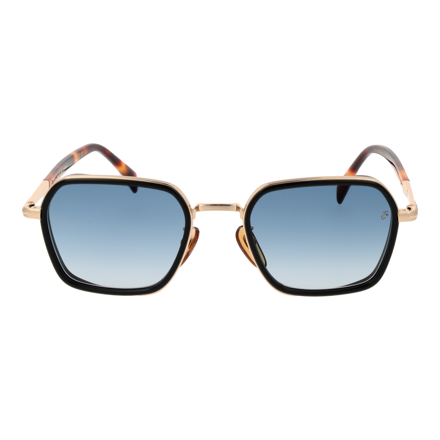 David Beckham DB 1194/G/S 53RHL1V front view with Blue lenses