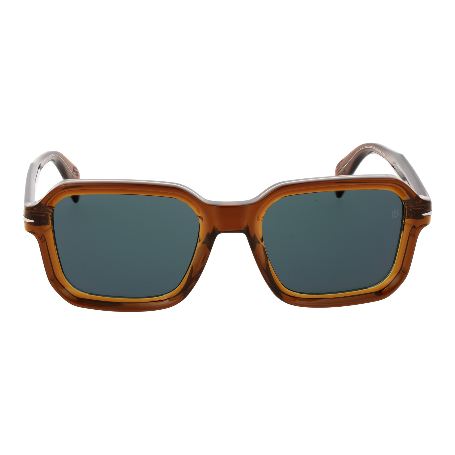 David Beckham DB 7147/S 52TXOMT front view with Green lenses