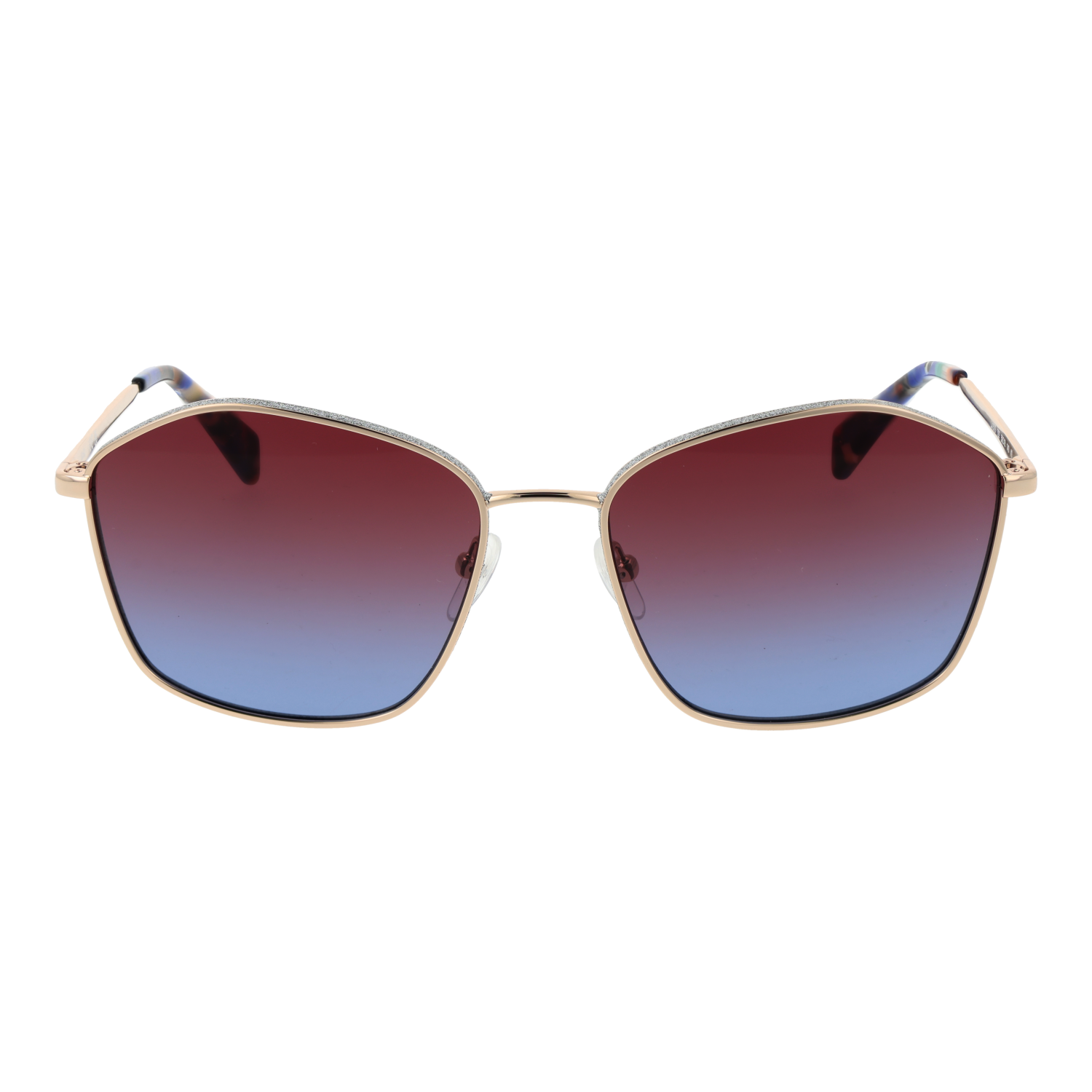 Liu Jo LJ157S 59722 front view with Blue lenses