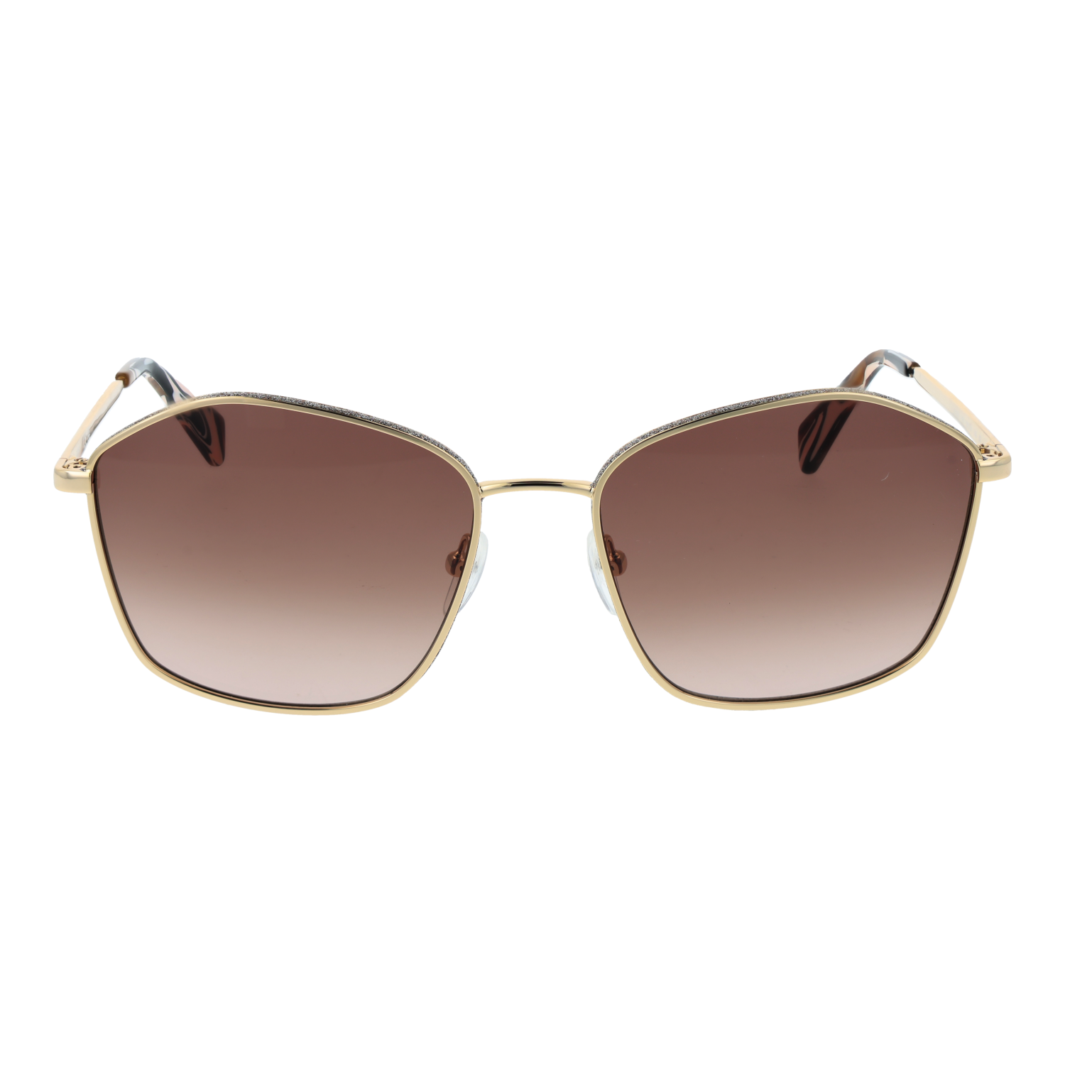 Liu Jo LJ157S 59731 front view with Brown lenses