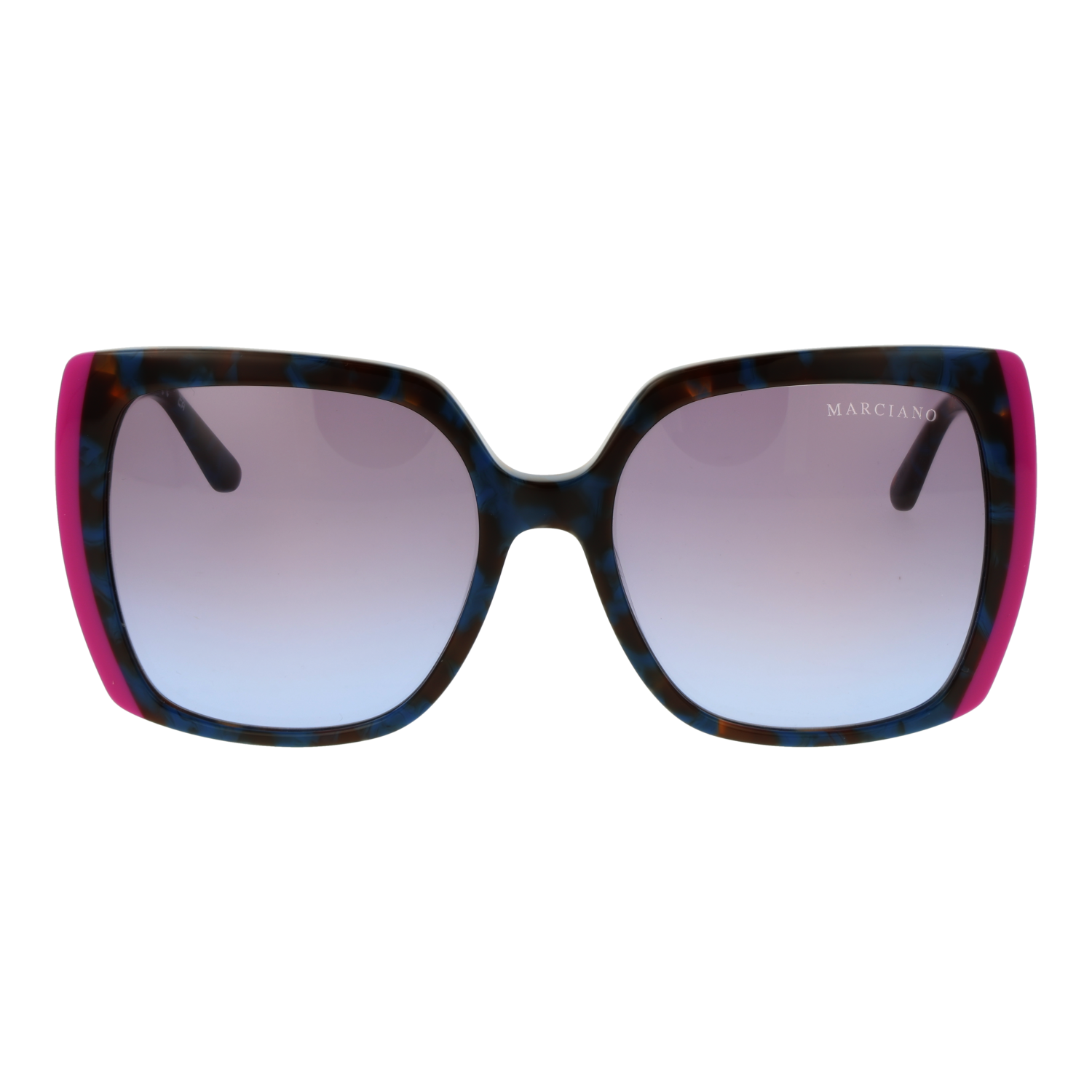 Marciano by Guess GM00005 5792W front view with Purple lenses