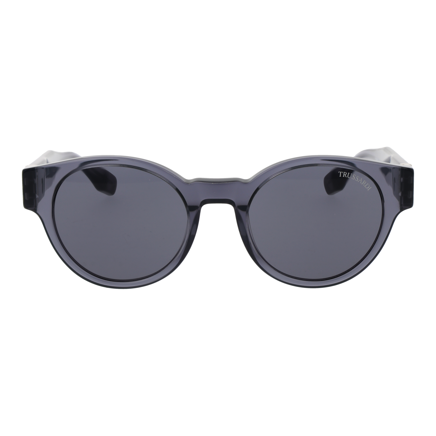 Trussardi TSM9027 52T02 front view with Grey lenses