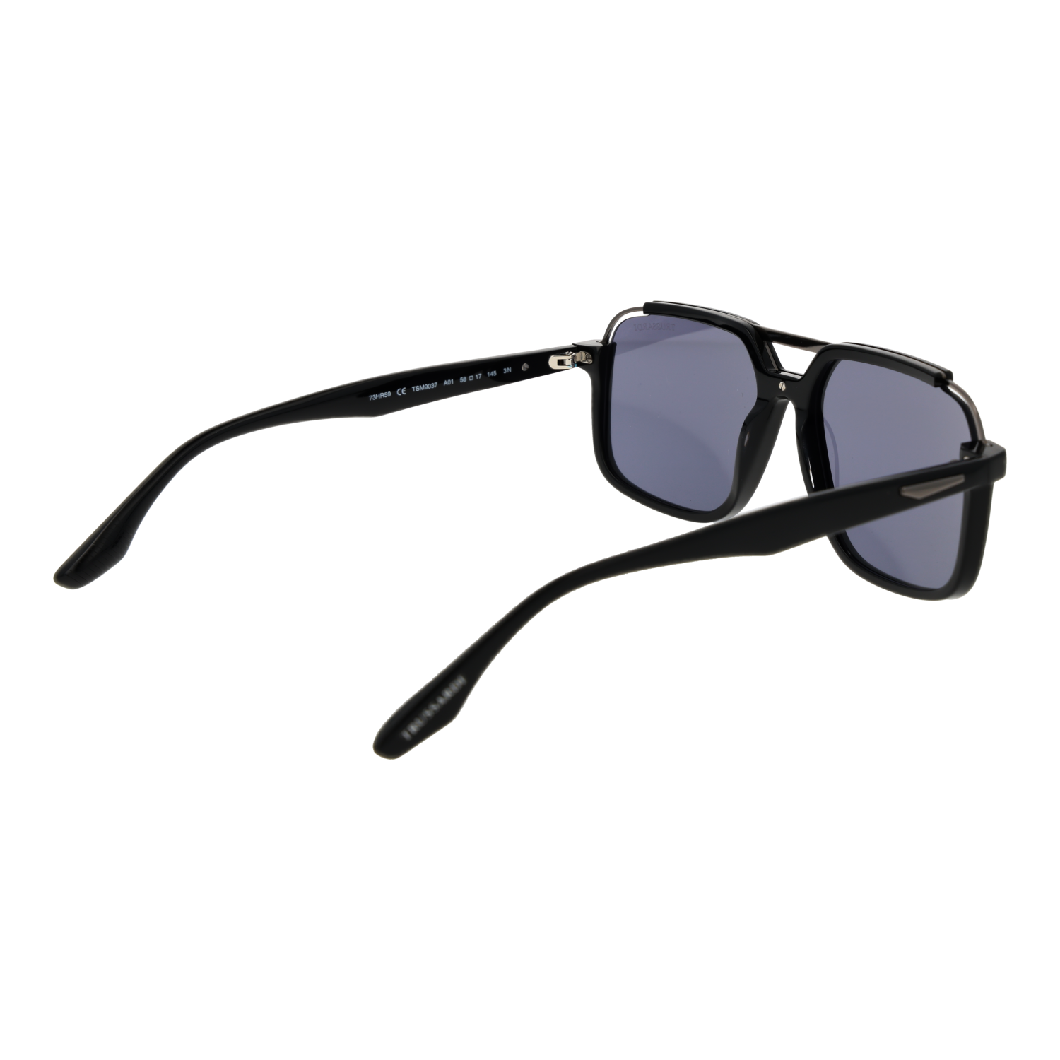 Trussardi TSM9037 58A01 rear view – Acetate & Stainless Steel frame