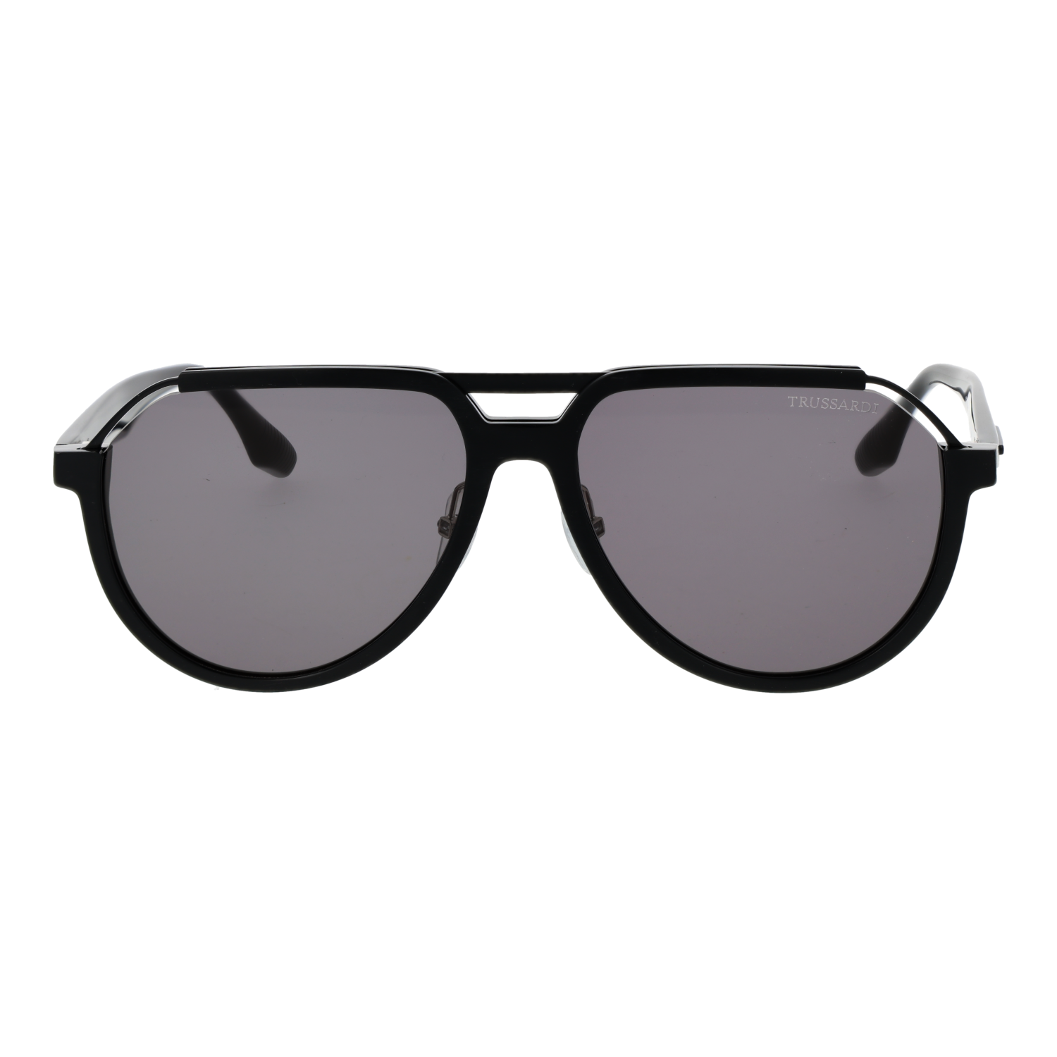 Trussardi TSM9042 59A01 front view with Grey lenses