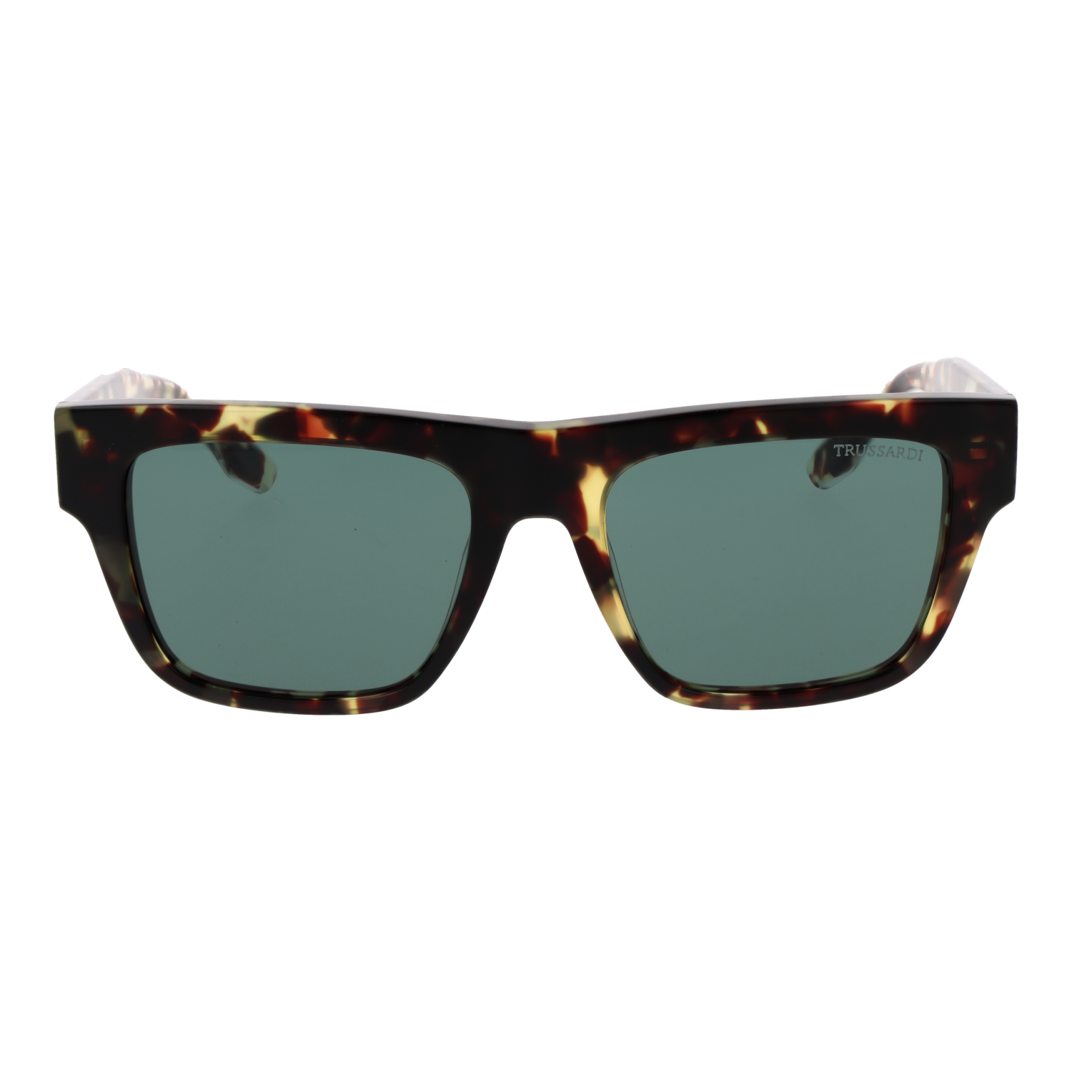 Trussardi TSU9032 53G21 front view with Turquoise lenses