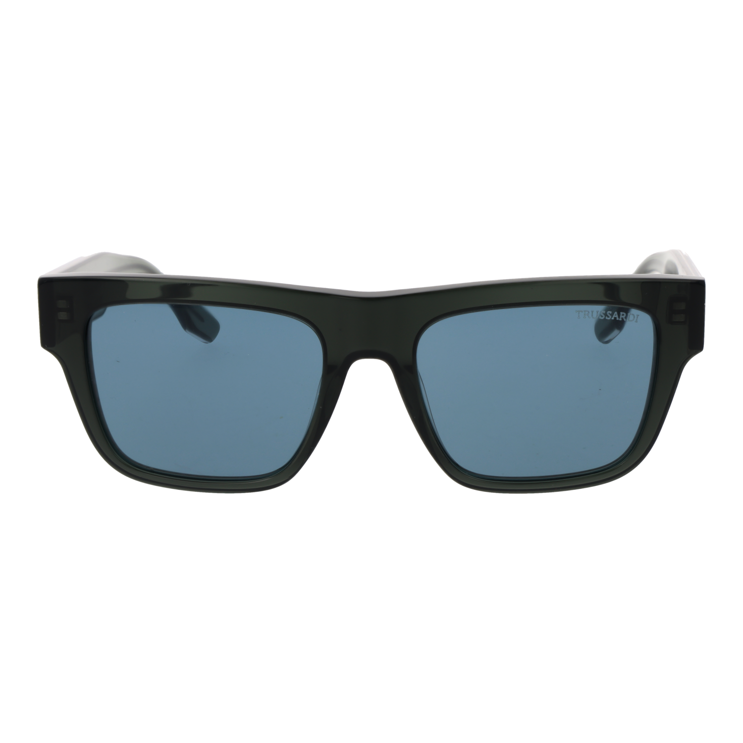 Trussardi TSU9032 53T01 front view with Blue lenses