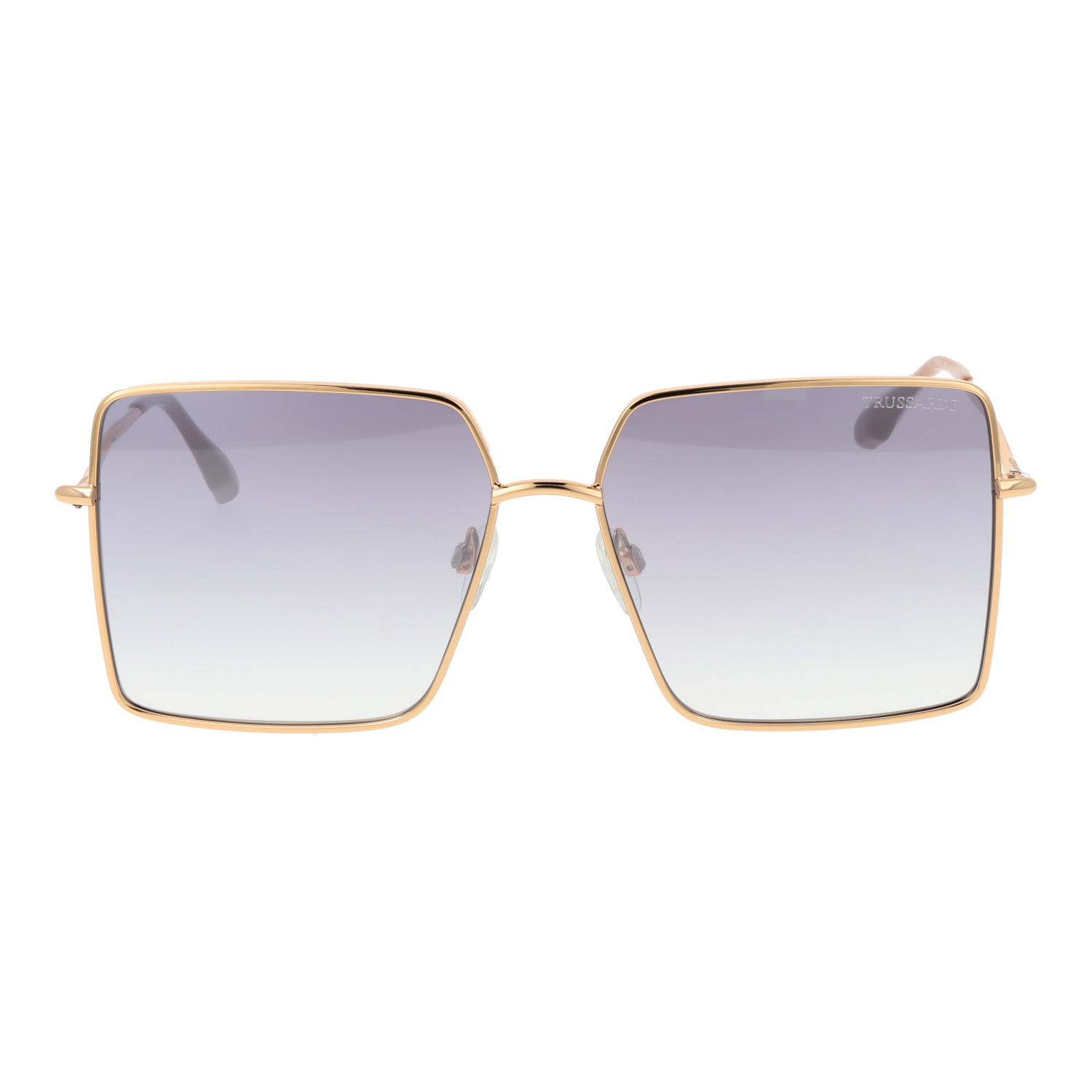 Trussardi TSW3010 5904B front view with Purple lenses