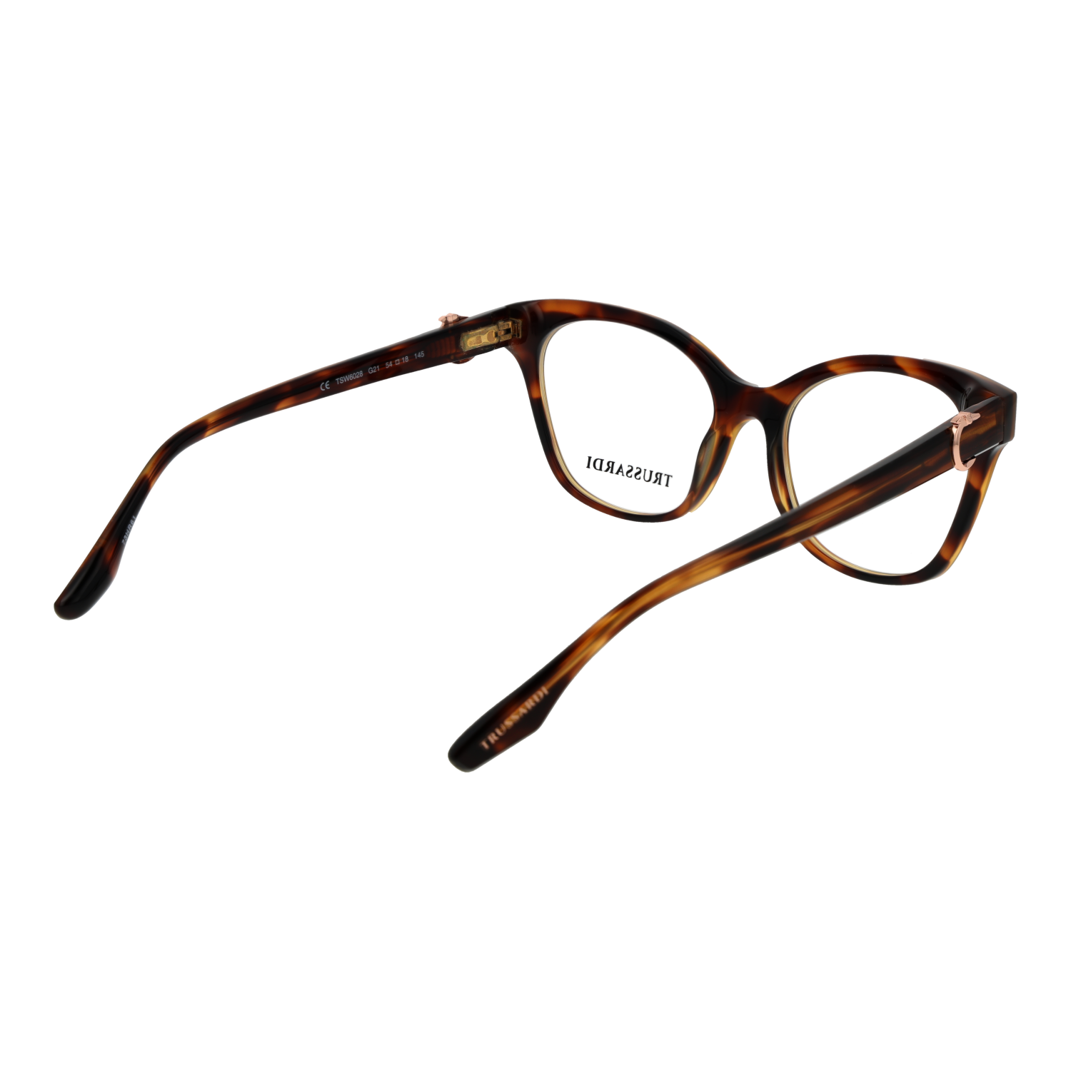 Trussardi TSW6028 55G21 rear view showing hinges