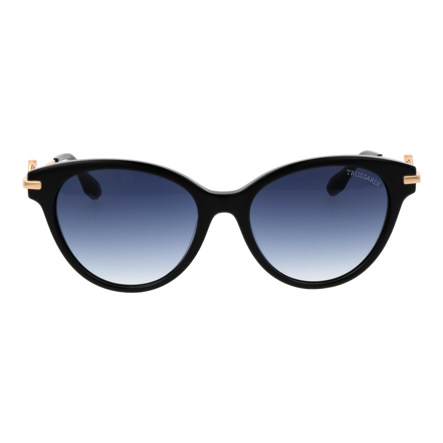 Trussardi TSW9025 55A01 front view with Blue lenses