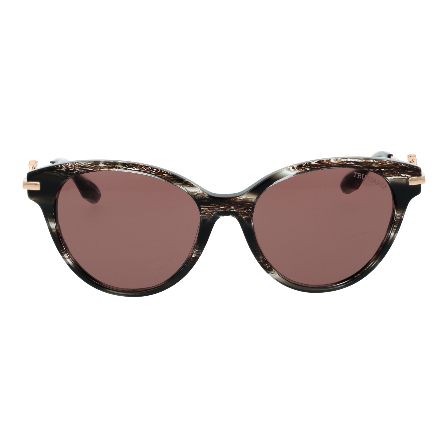 Trussardi TSW9025 55E01 front view with Rose lenses