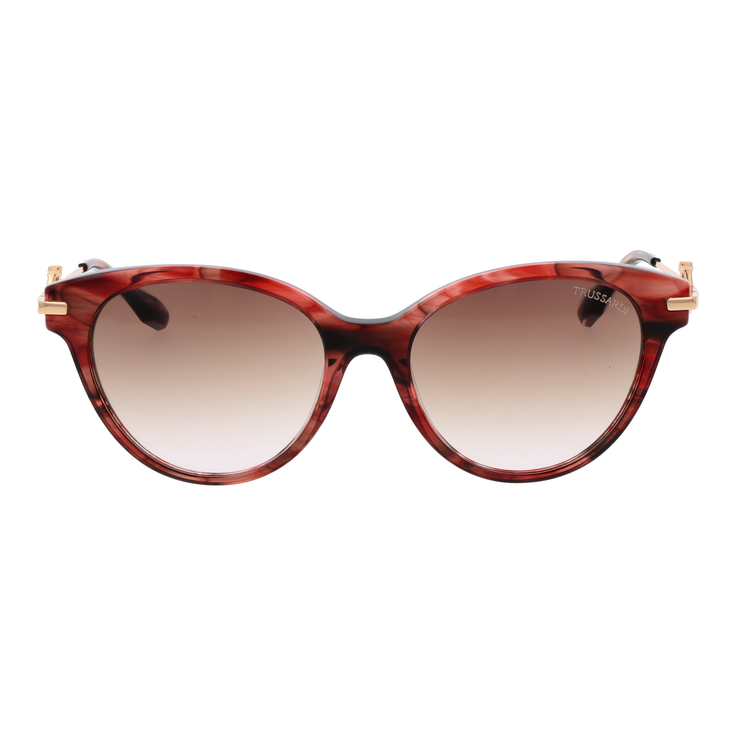 Trussardi TSW9025 55E03 front view with Brown lenses