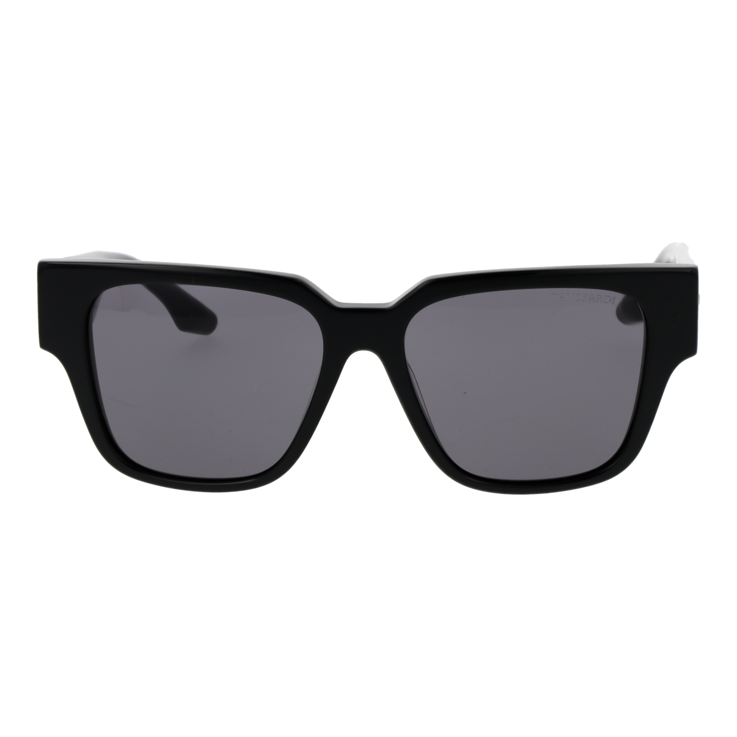 Trussardi TSW9033 54A01 front view with Grey lenses