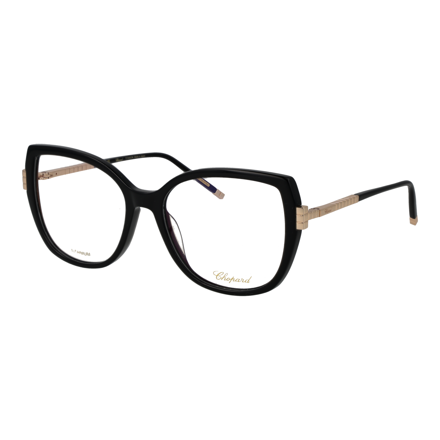 Chopard VCH360M 550BLK optical frames side view