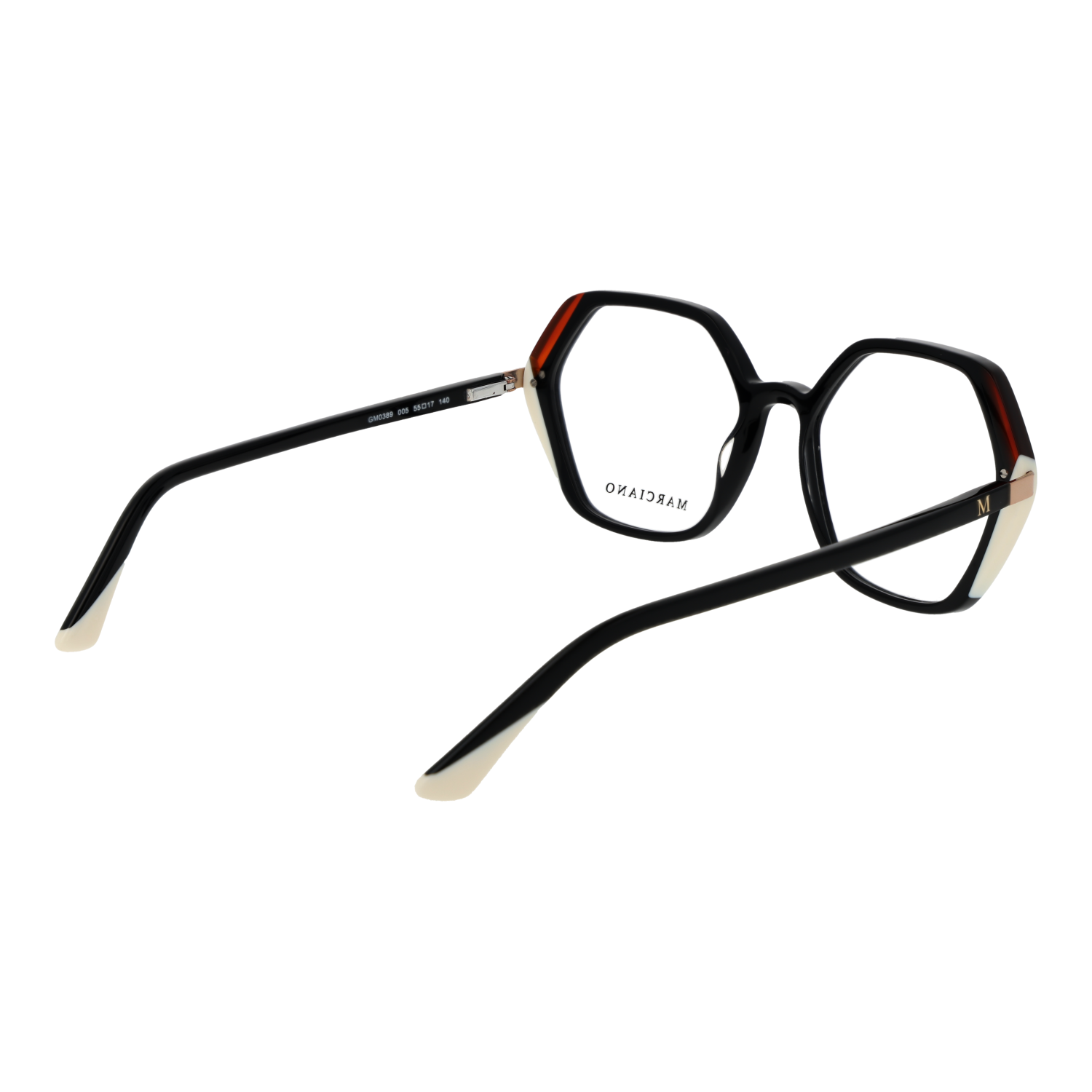 Marciano by Guess GM0389 55005 rear view showing hinges