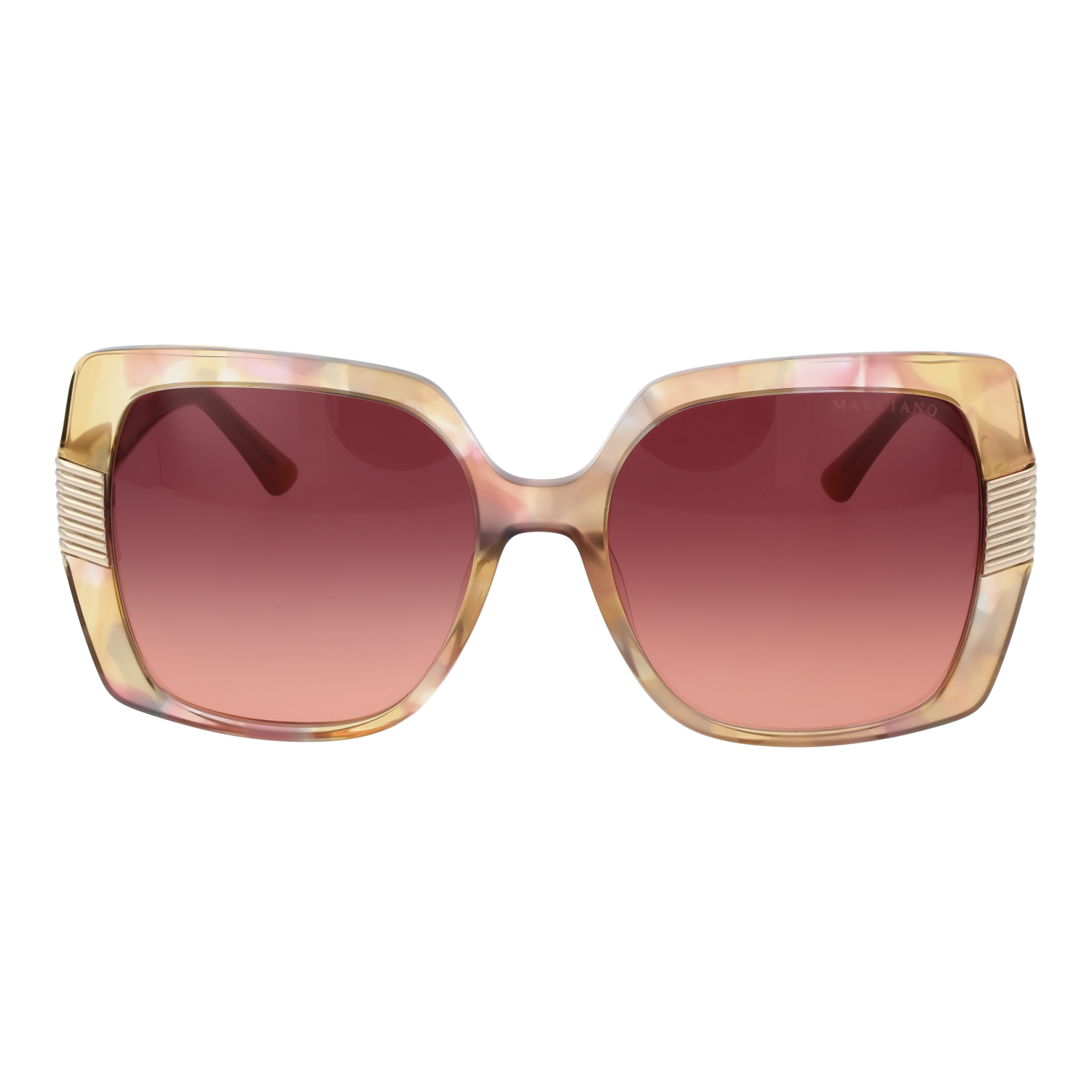 Marciano by Guess GM0828 5759F front view with Pink lenses