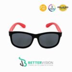 Kids Retro children's sunglasses in red and black